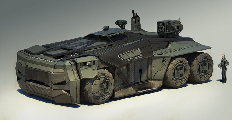 Illustration for article titled The awesome spaceship and vehicle concepts of Scott Robertson